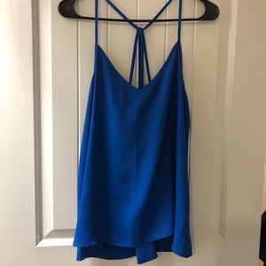 A&F blue tank blouse